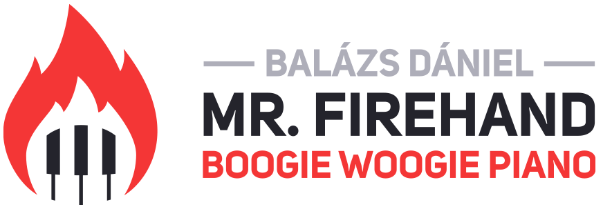 Balázs Dániel – Mr. Firehand Boogie Woogie Piano Logo