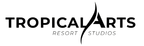 Tropical Arts Resort Studios logo – creative hub for music, art, and production